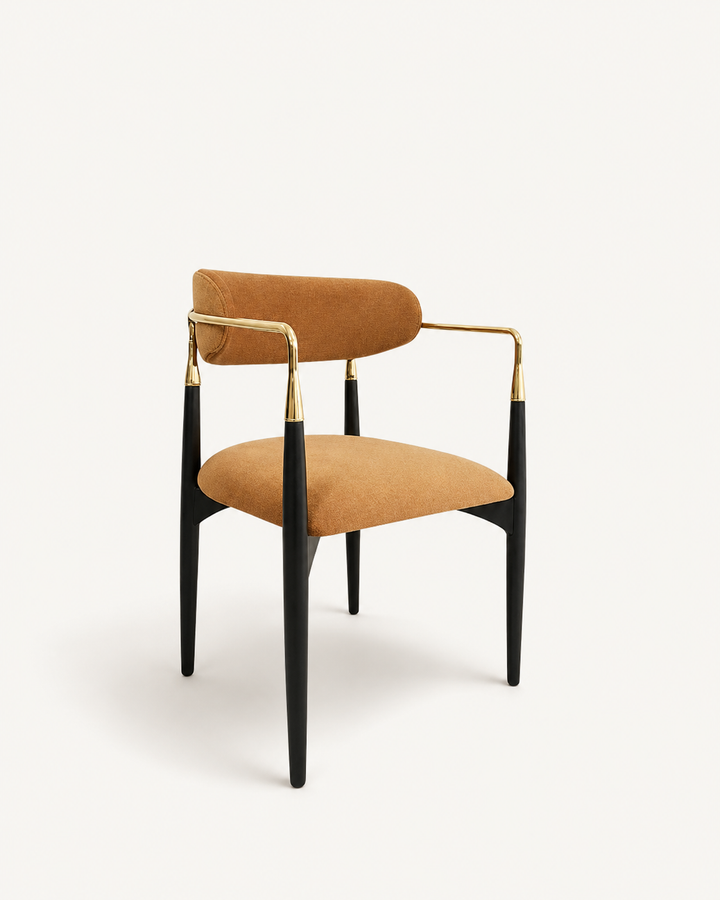 Golden Hand Dining Chair | Caramel
