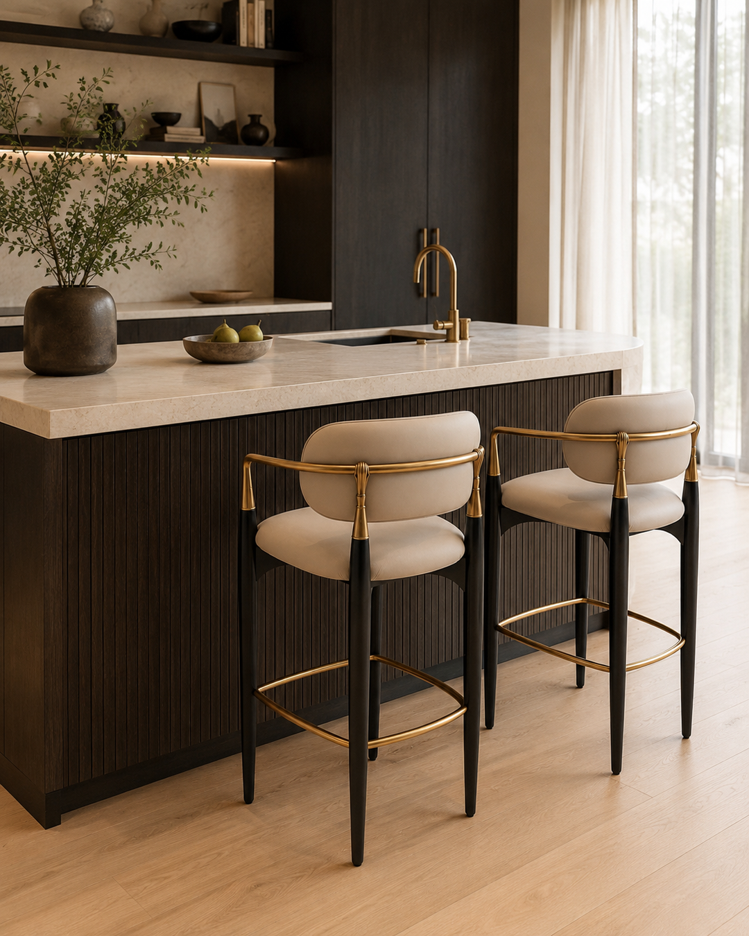 Golden Hand Bar Stool