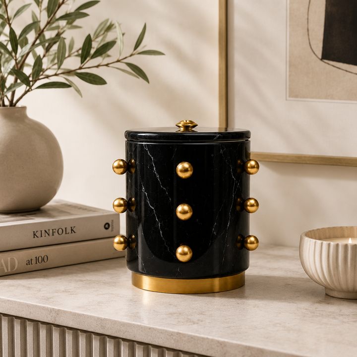 Pop Marble Ice Bucket | Black