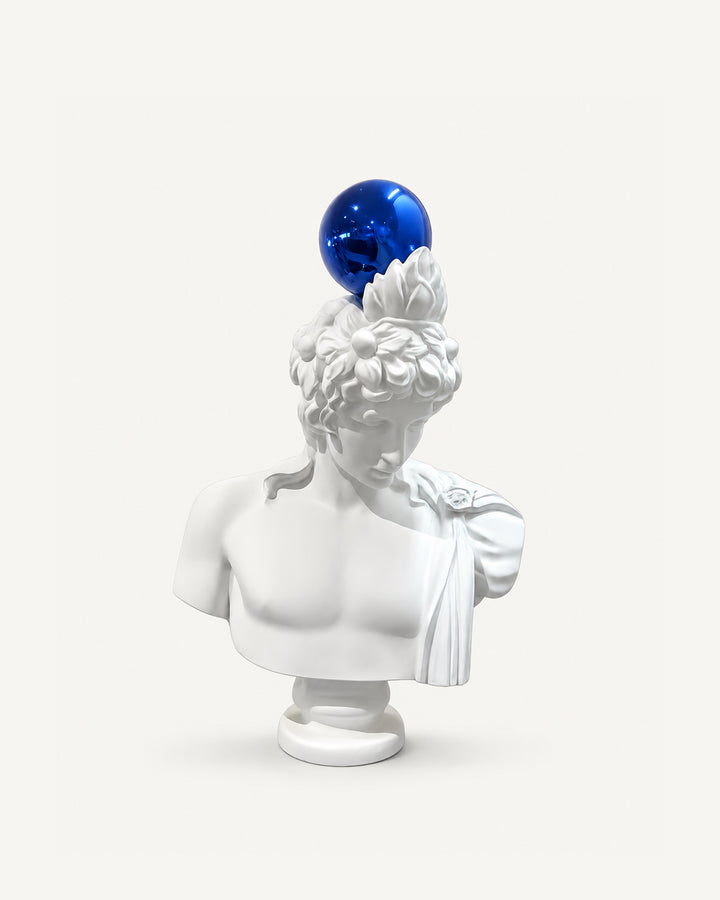 Blue Antinous Statue