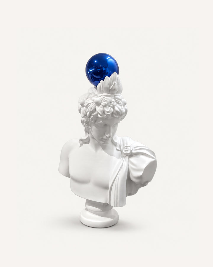 Blue Antinous Statue