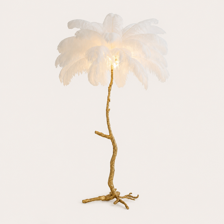 Feather Gasby Floor Lamp - White