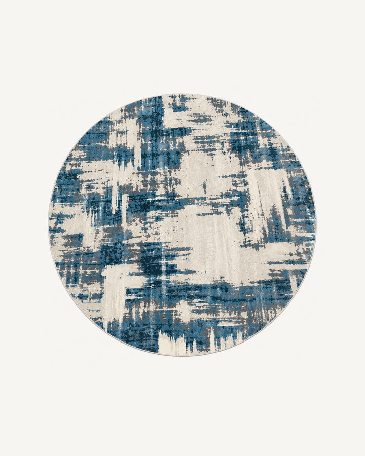 Glacier Blue Round Rug