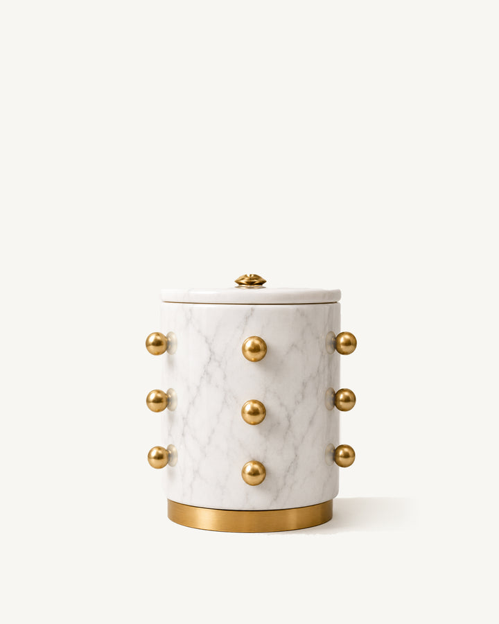 Pop Marble Ice Bucket | White