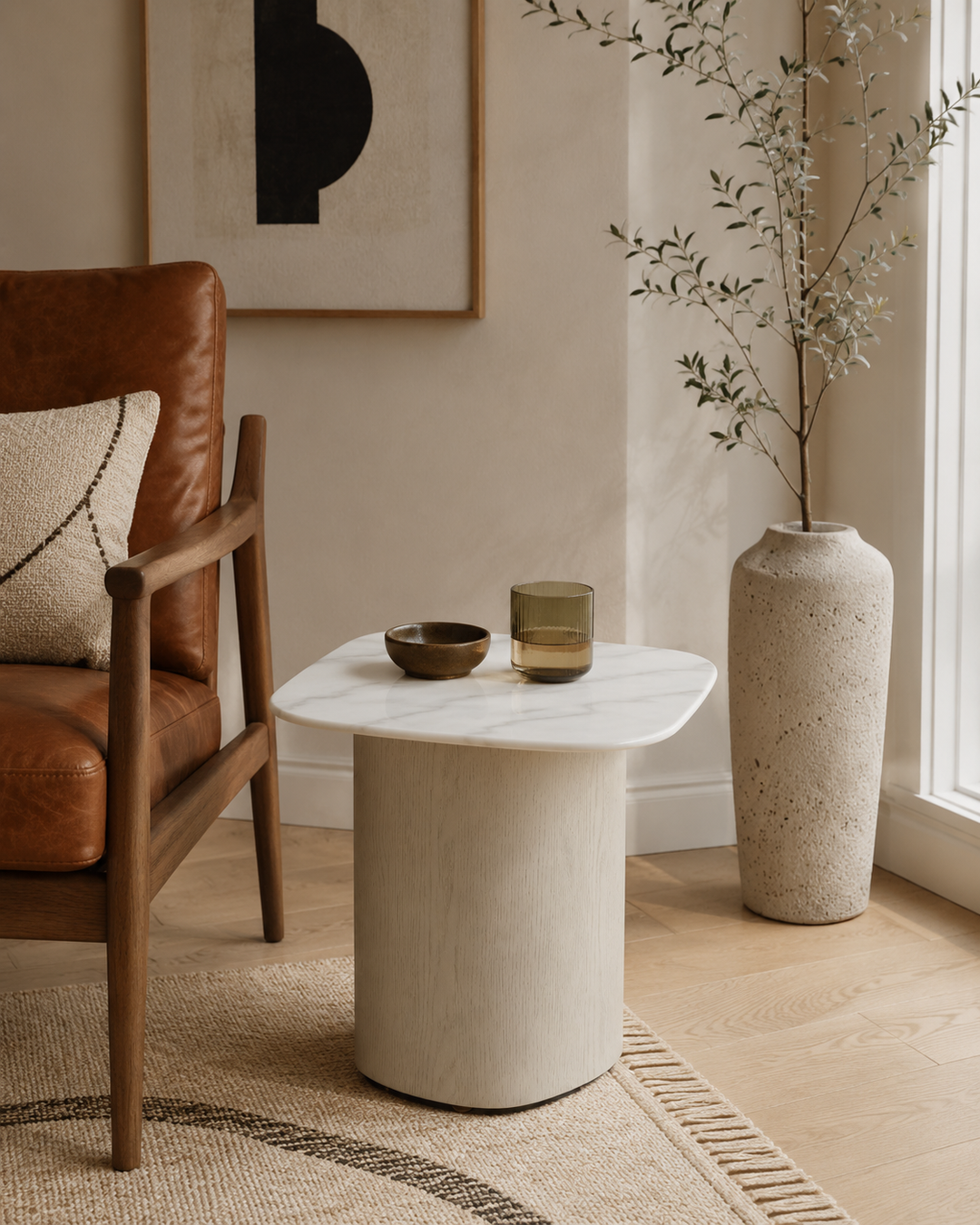 Sora Side Table - Fog
