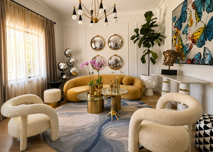 Sea Spray Round Rug